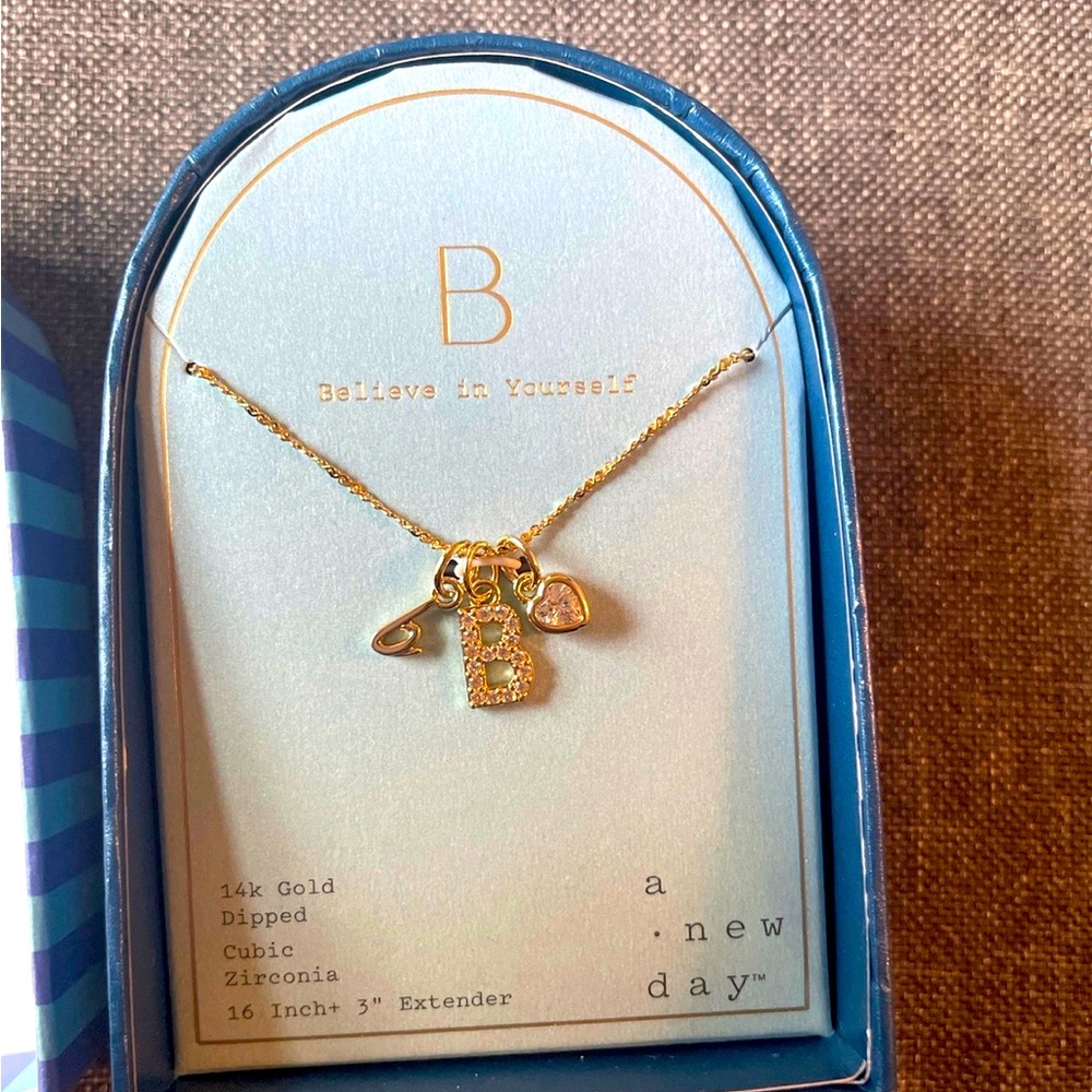 B Initial Necklace